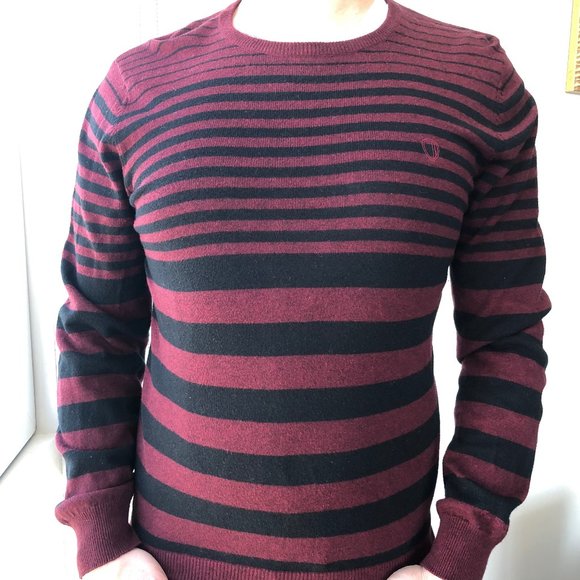 Maroon / Black Ben Sherman Sweater - Picture 1 of 5